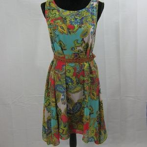 NWOT Robbie Bee Paisley Print Sun Dress